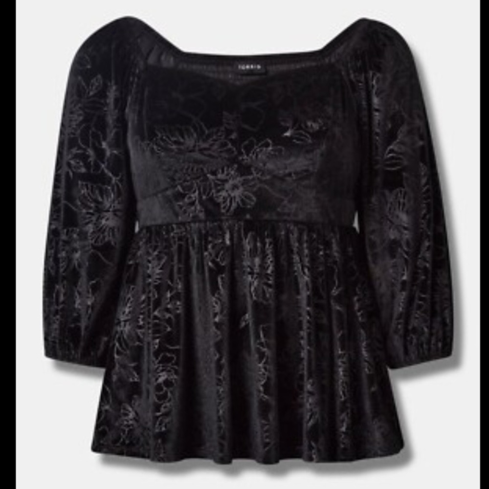 Velvet top